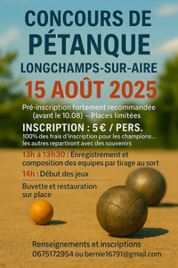 Concours de pétanque