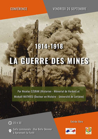 Conférence : 1914-1918 - La guerre des mines