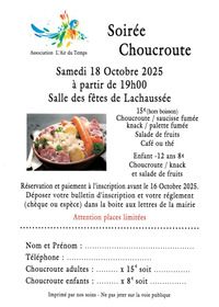 Soirée choucroute