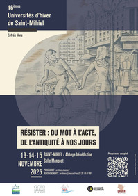 16e universités d'hiver : Résister. Du mot à l'acte de l'Antiquité à nos jours