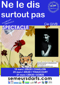Spectacle : Ne le dis surtout pas !