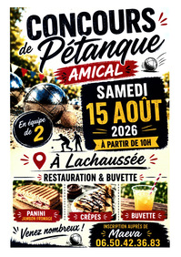 Concours de pétanque amical