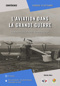 Conférence : L'aviation dans la Grande Guerre