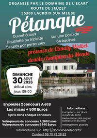 Concours de pétanque